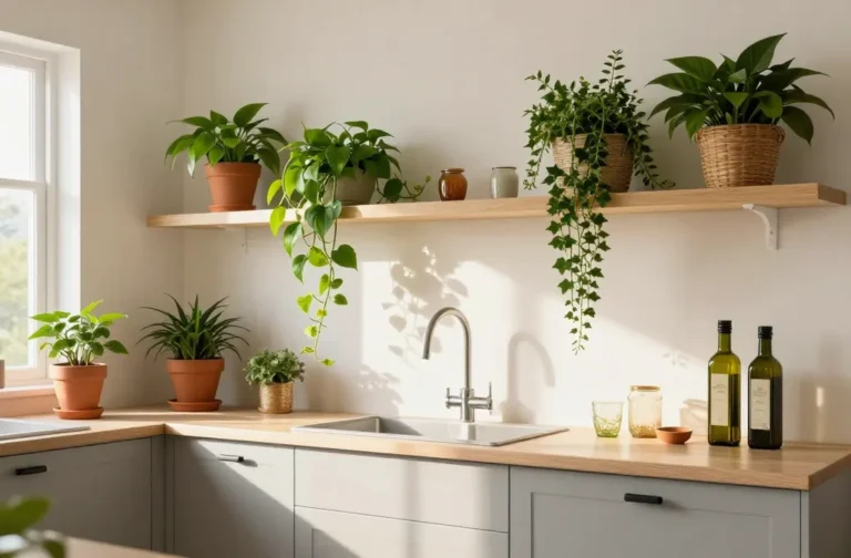 10 Plants on Top of Kitchen Cabinets That Wow Instantly