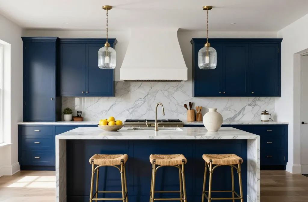 10 Midnight Blue Kitchen Cabinets That Look Designer-Level