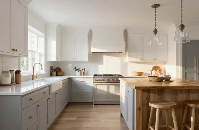 Stunning 10 Grey and White Farmhouse Kitchen Ideas