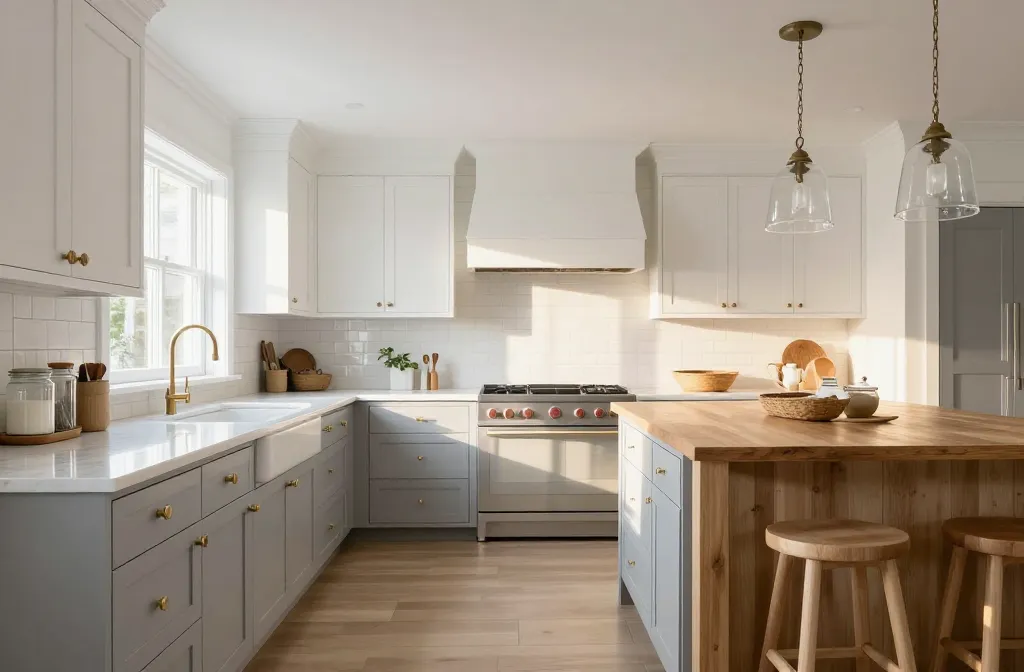 Stunning 10 Grey and White Farmhouse Kitchen Ideas