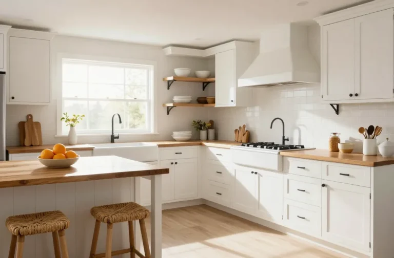 10 Brown and White Farmhouse Kitchen Ideas to Copy Now