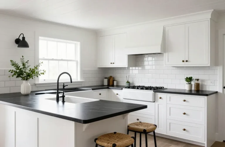 10 Farmhouse Kitchen Black and White Ideas You’Ll Love