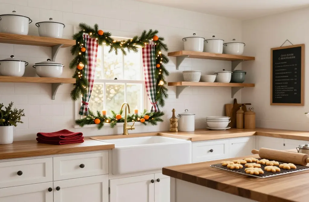 10 Farmhouse Christmas Decor Kitchen Ideas That Wow