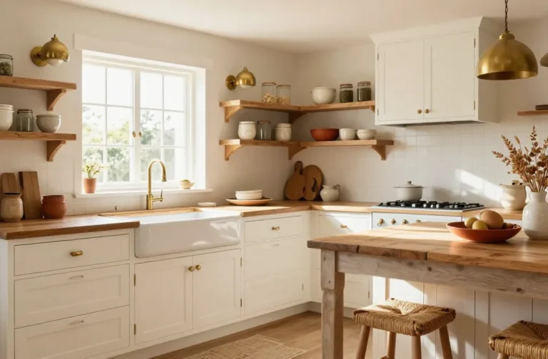 10 Farmhouse Kitchen White Cabinets That Wow