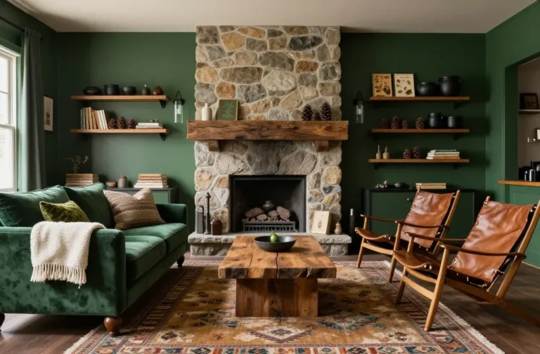 10 Rustic Green Living Room Ideas That Feel Effortlessly Chic