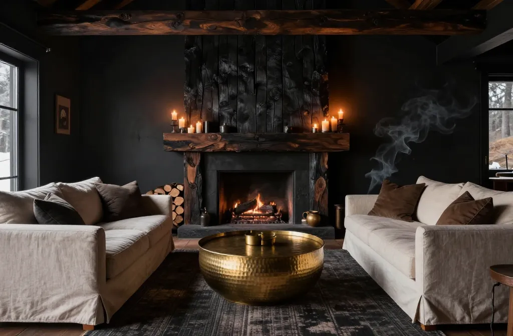 10 Black Rustic Living Room Ideas That Feel Moody and Cozy