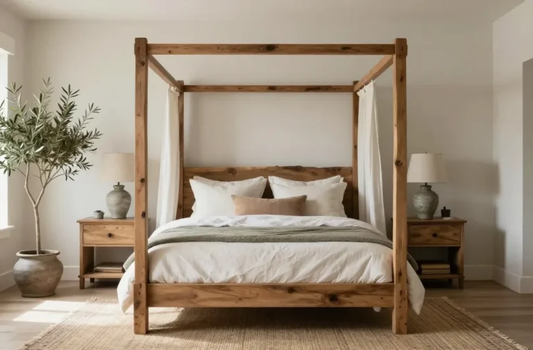 Steal the Show 12 Rustic Farmhouse Bedroom Ideas with Statement Beds