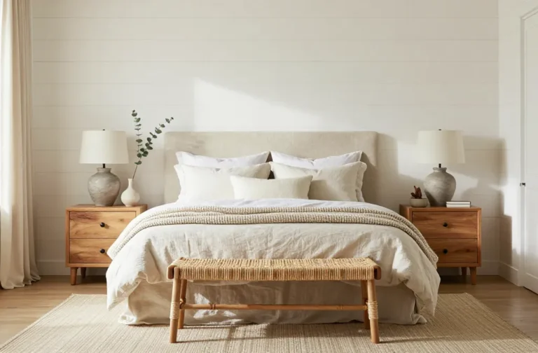 Cozy Up: 13 Rustic Farmhouse Bedroom Ideas with Shiplap Walls