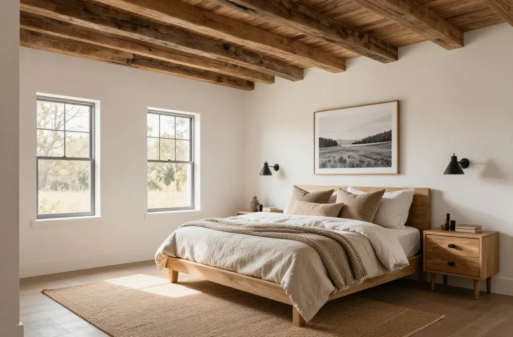 Steal-Worthy 10 Rustic Farmhouse Bedroom Ideas with Wood Accents