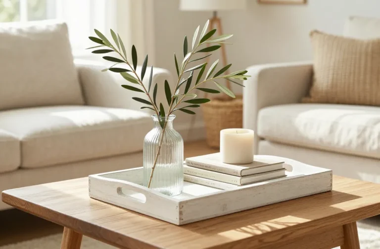 Gorgeous 12 Light & Airy Farmhouse Coffee Table Decor Ideas for Spring