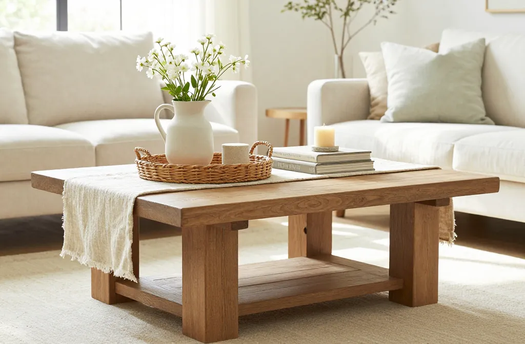 Steal 10 Easy Steps to Copy This Cozy Farmhouse Coffee Table Decor