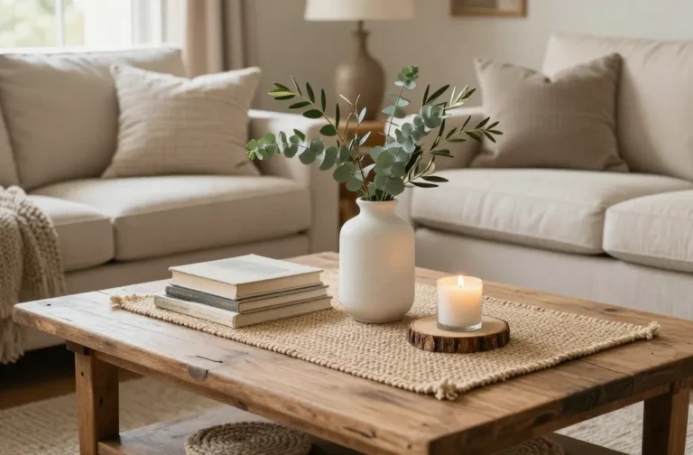 Steal 11 Farmhouse Coffee Table Decor Ideas That Make Your Space Feel Cozy Fast
