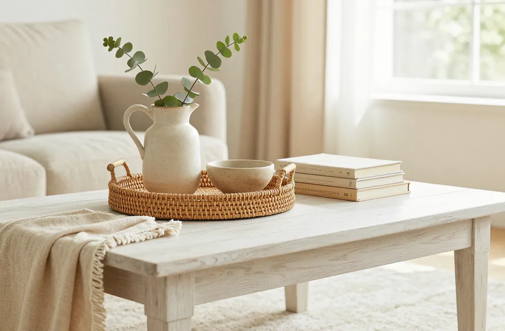 Steal These 10 Farmhouse Coffee Table Styling Ideas That Take Less Than 10 Minutes