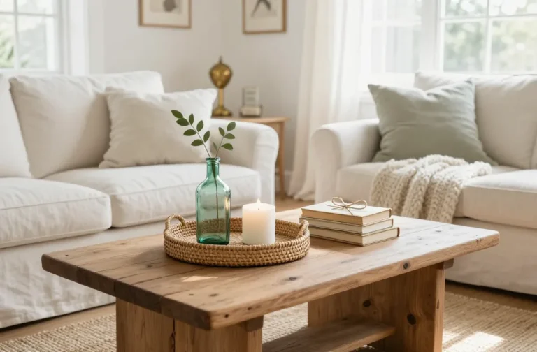 Steal-Worthy 12 Cheap Farmhouse Coffee Table Decor Ideas That Look Expensive