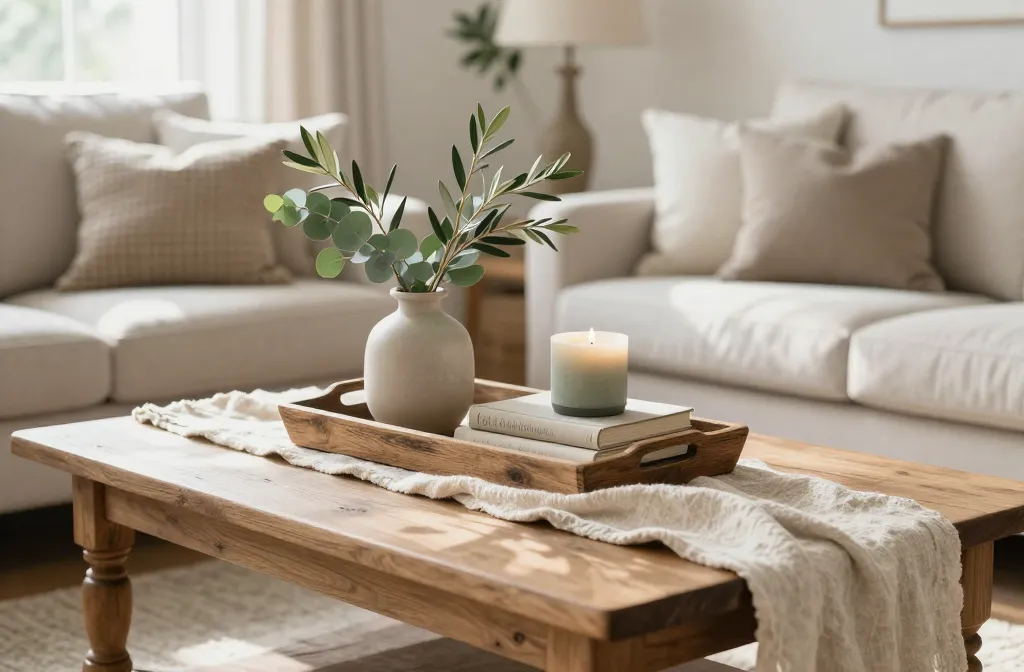 13 Farmhouse Coffee Table Decor Ideas That Take Minutes to Copy That Wow