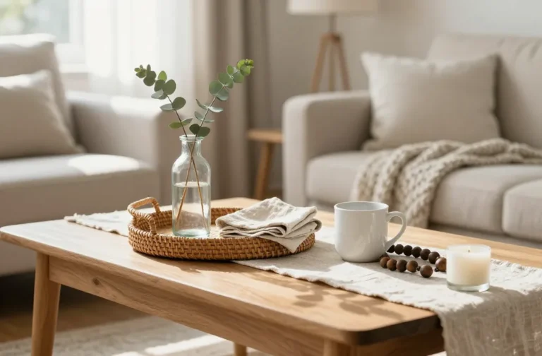 Steal-Worthy 10 Farmhouse Coffee Table Decor Ideas with Simple Everyday Pieces