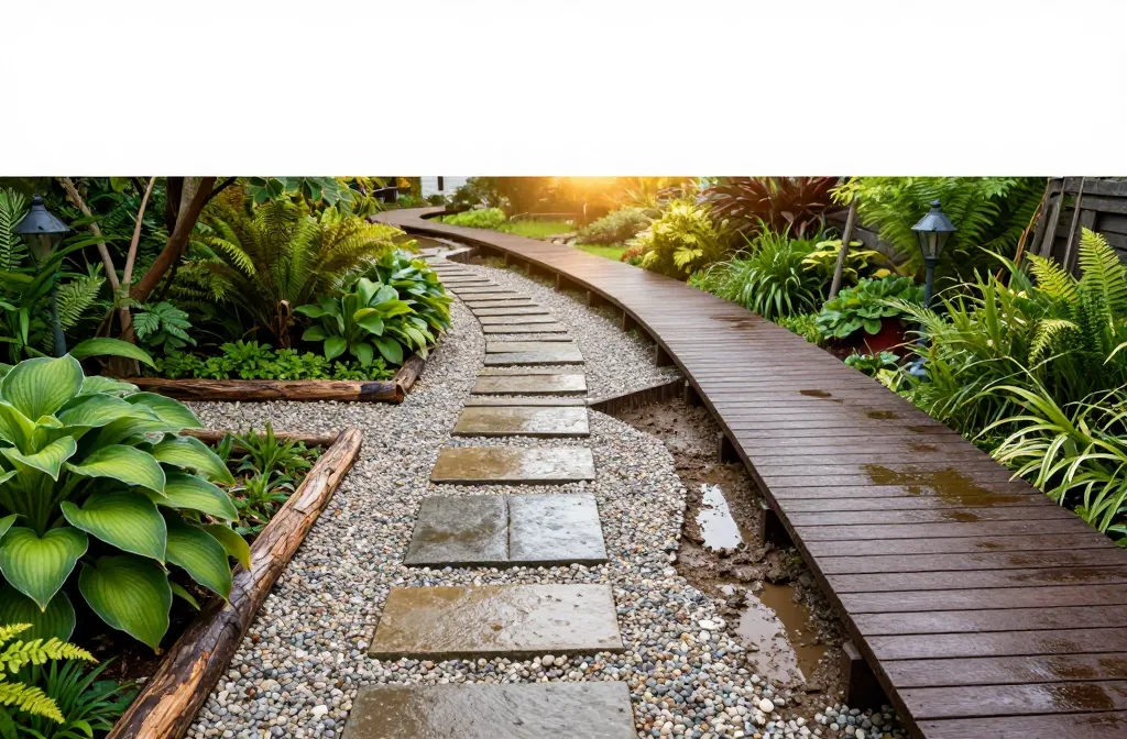 Genius 15 Rustic Garden Ideas That Solve Muddy Path Problems
