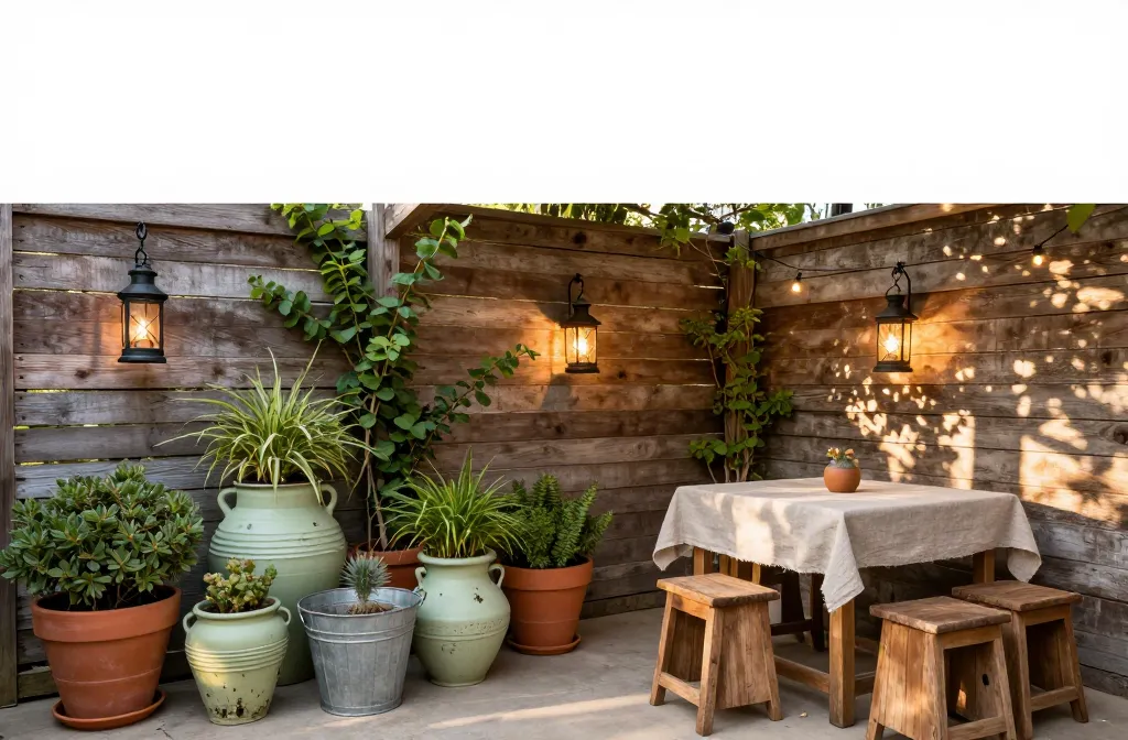 13 Rustic Garden Ideas That Make Small Patios Feel Inviting Now