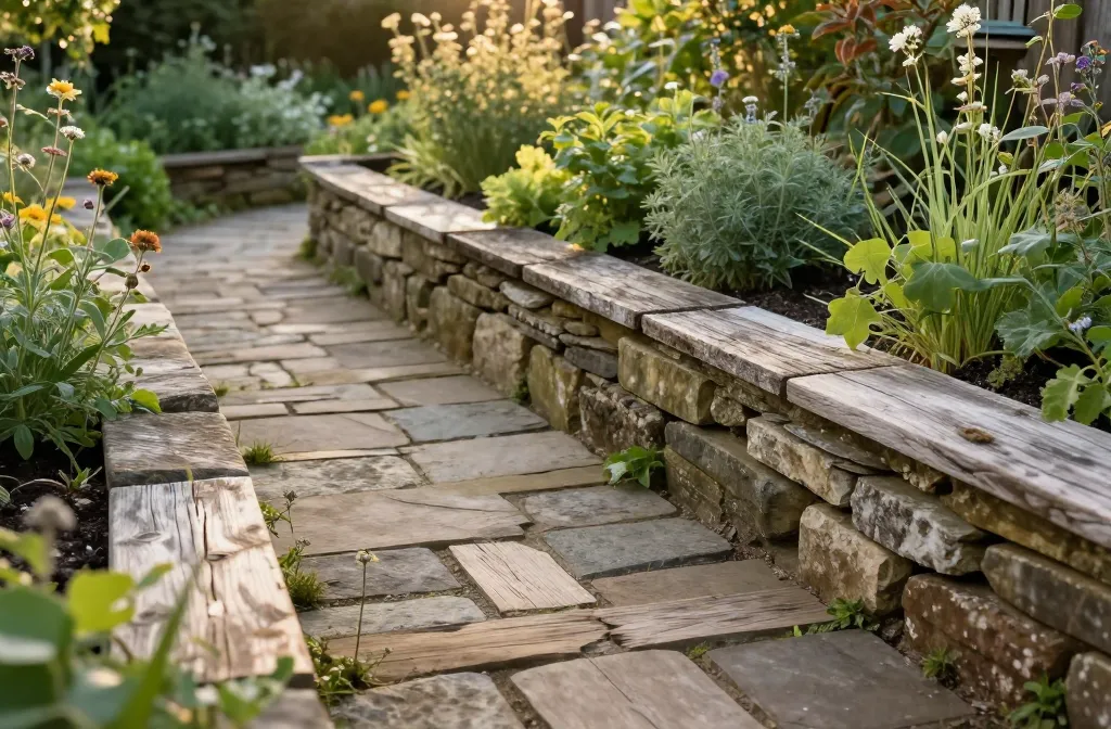 Turn Scrap Into Charm 12 Rustic Garden Ideas Using Reclaimed Wood and Stones
