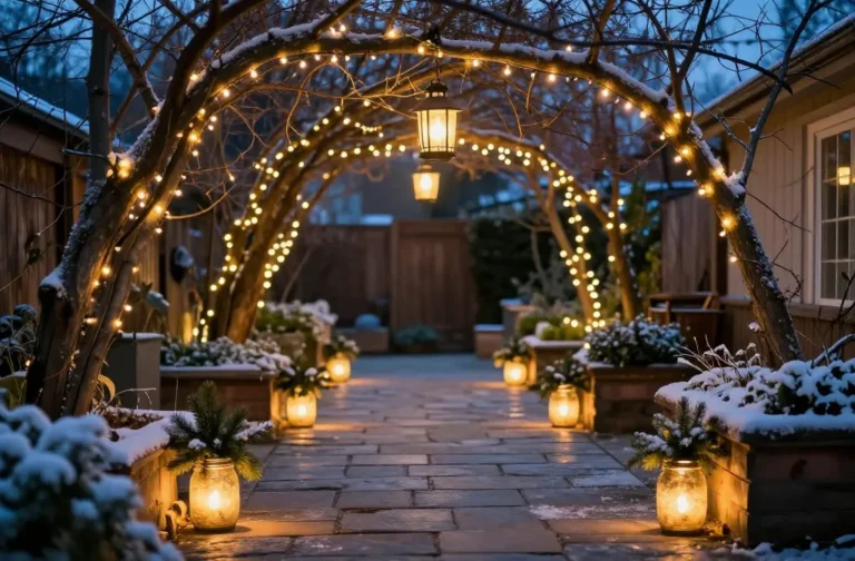 Cozy Glow Up 14 Rustic Garden Ideas to Light Up a Dark Winter Yard