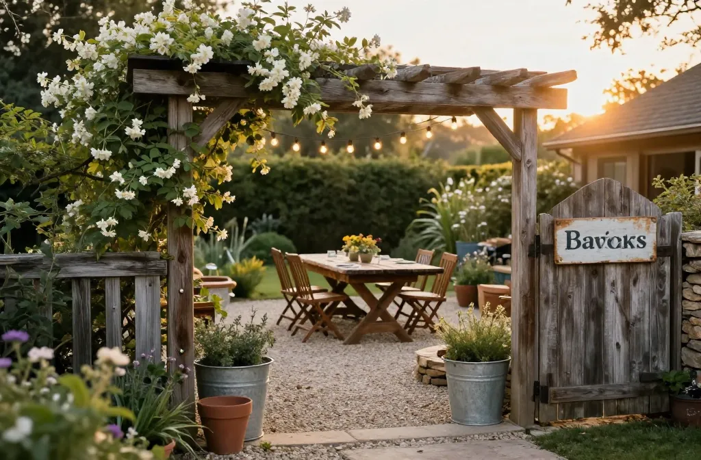 13 Rustic Garden Ideas That Make Outdoor Entertaining Easy Now