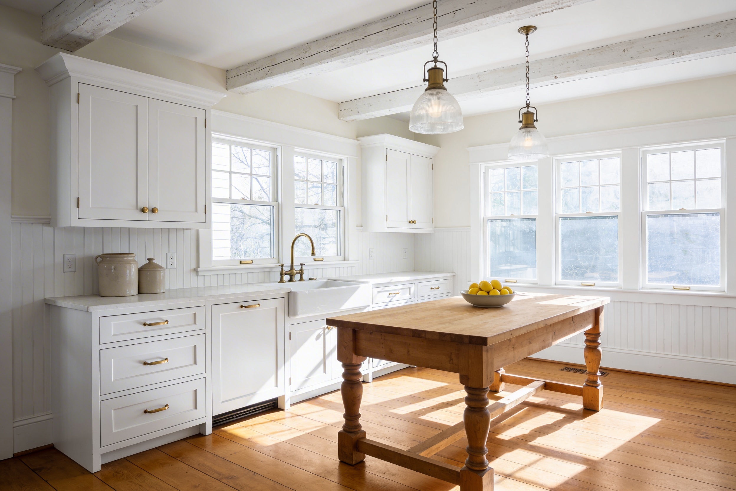 Brighter Homes Now 10 Rustic White Kitchen Cabinet Ideas That Fix Dark, Dull Kitchens