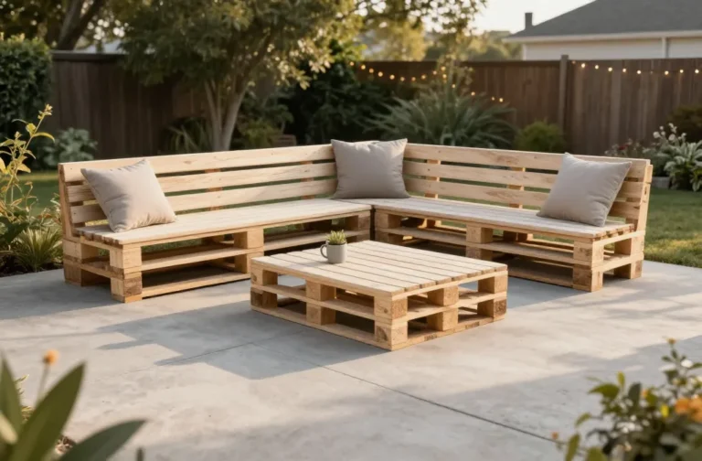How to Build a Diy Patio Seating Area Using $50 Worth of Materials Fast and Chic