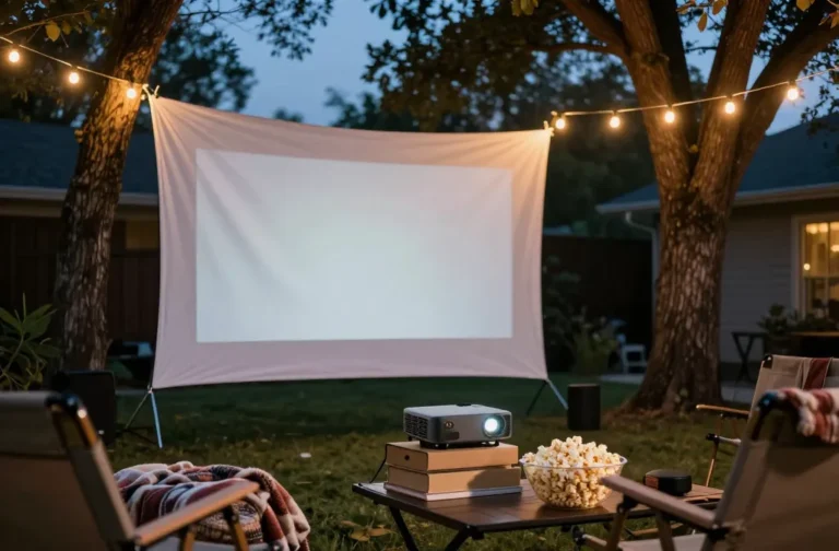 How to Build a Diy Outdoor Movie Theater for Under $75 Tonight
