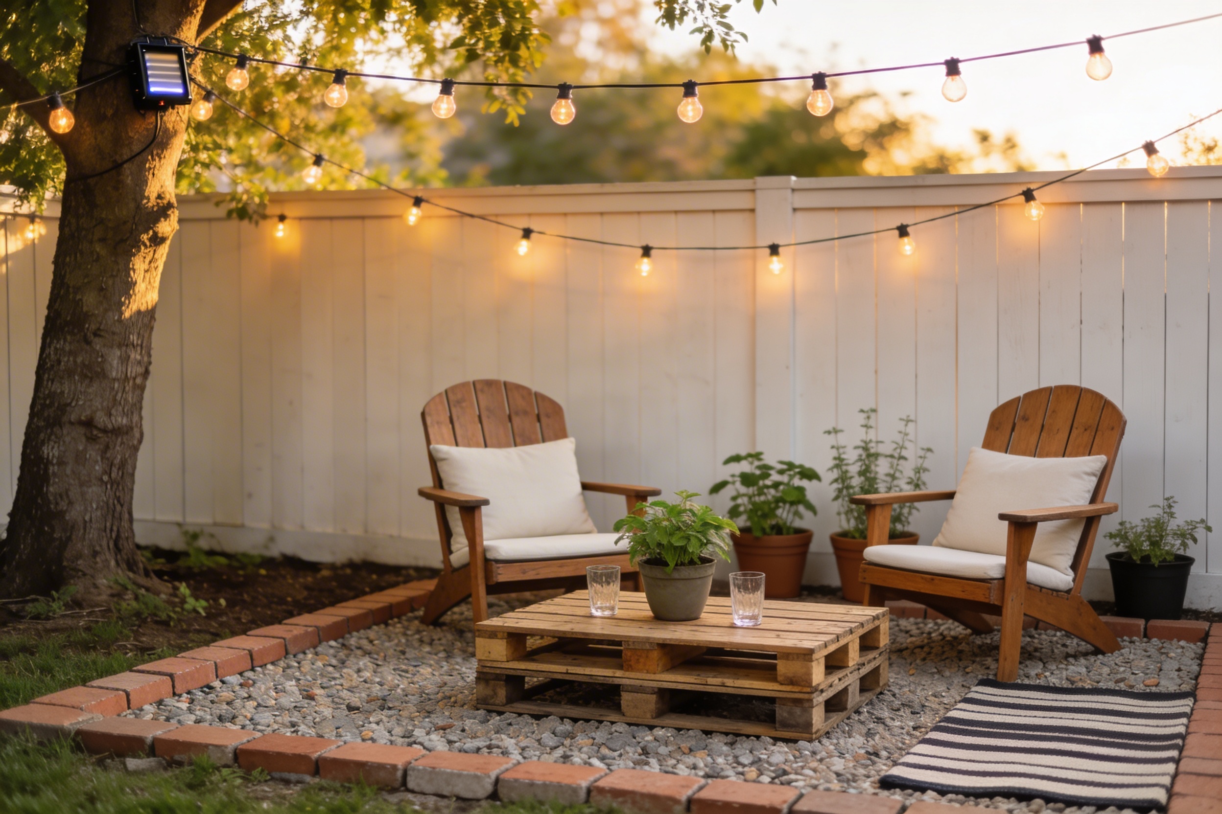 How to Create a Backyard Patio Space for Less Than $200 That Wows