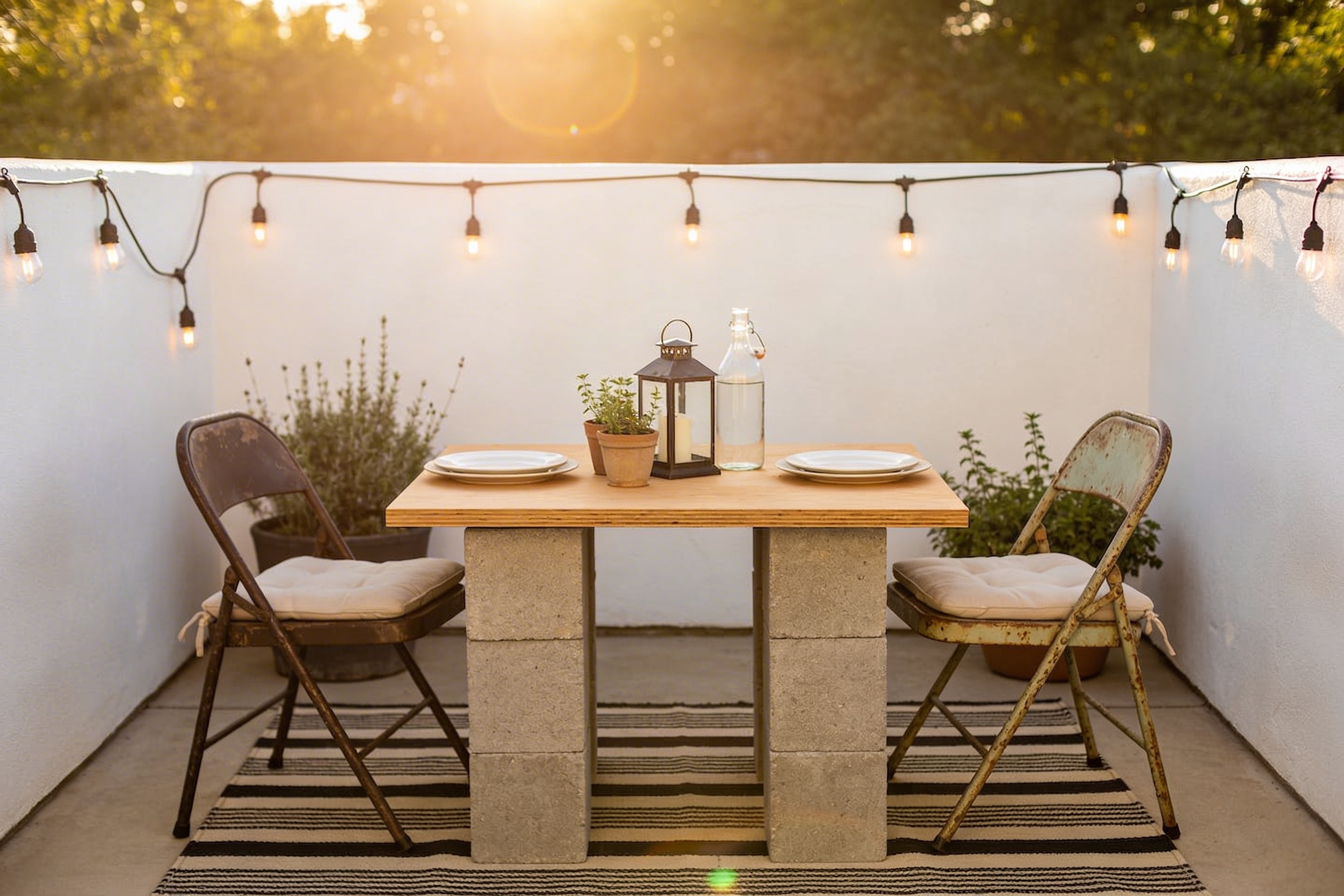 How to Make a Diy Outdoor Dining Space for $150 That Wows