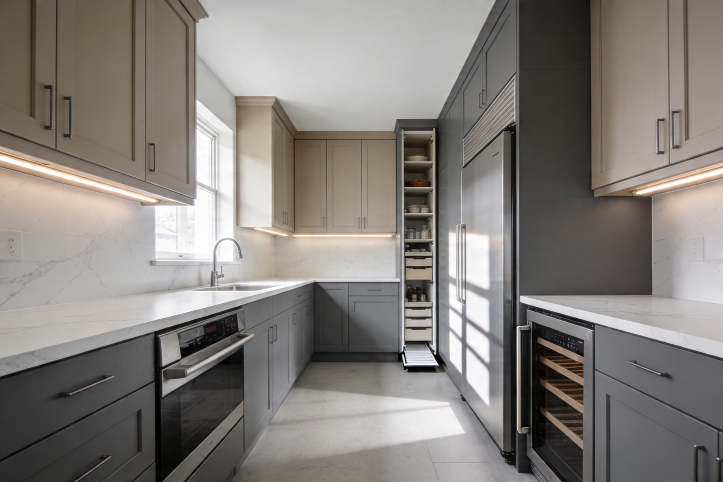 Steal-Worthy 13 Grey Kitchen Layouts That Maximize Space Perfectly