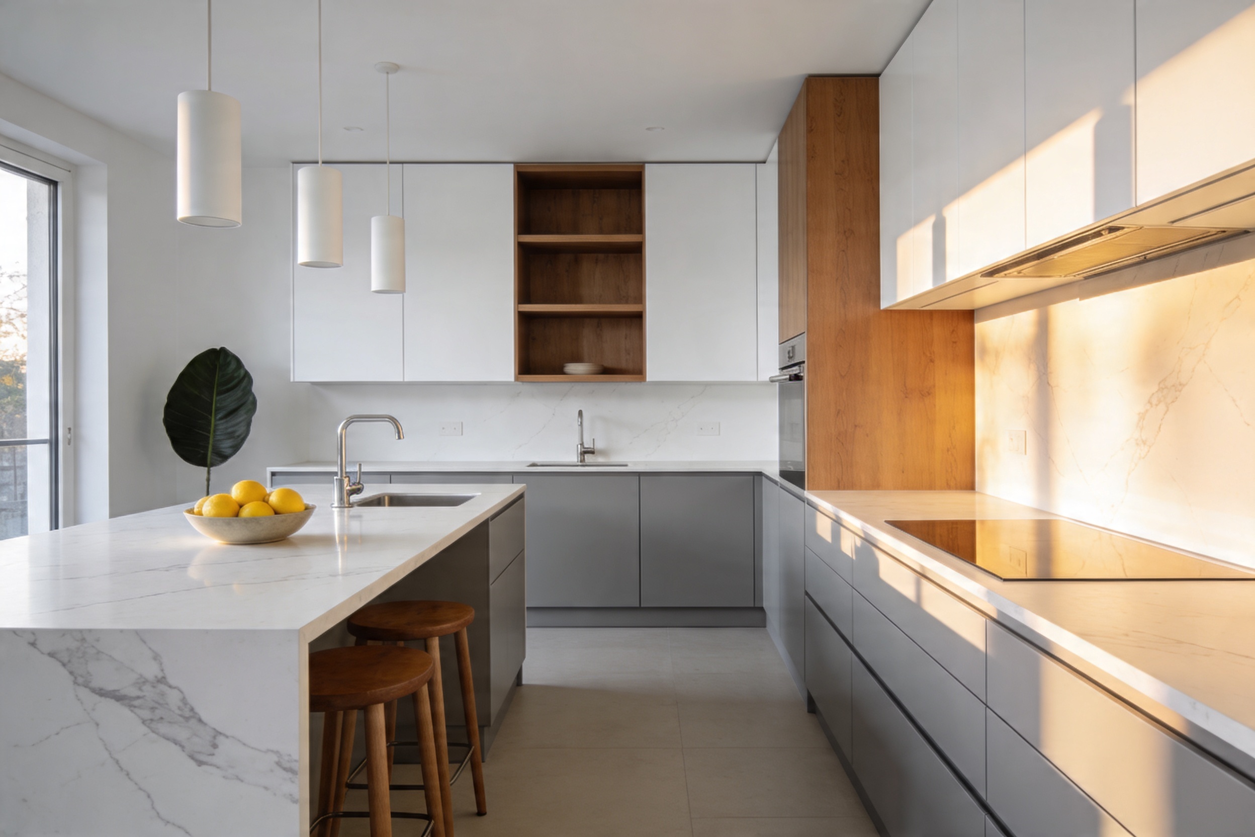 Gorgeous 10 Grey & White Kitchen Ideas That Look Bright and Modern